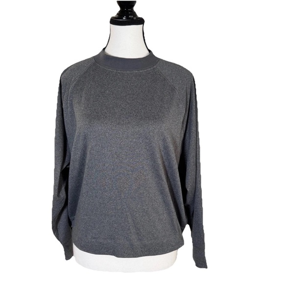 Under The Canopy Mock Neck Sweatshirt Gray Women's Size M Athleisure Sustainable - Picture 1 of 6